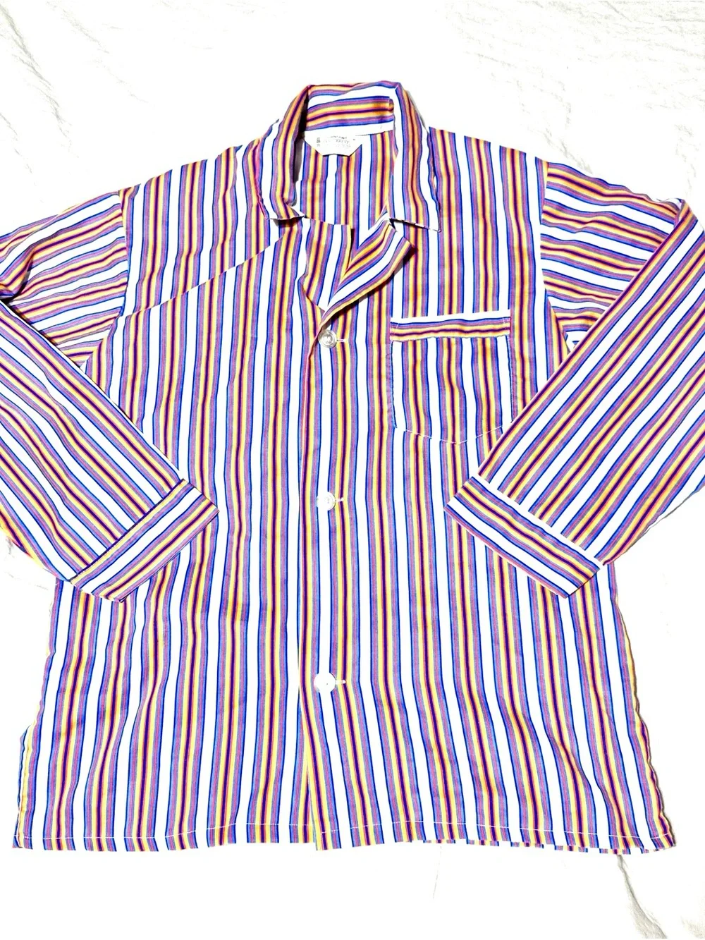 Vintage Towncraft Penn-Prest Medium Stripe Pajama Set